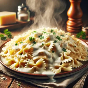 White Sauce Bowtie Pasta