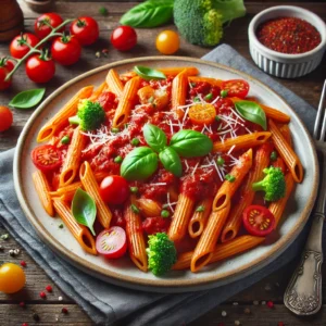 Red sauce penne pasta